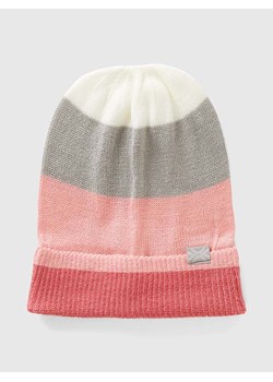 Benetton Czapka beanie w kolorze jasnoróżowo-szarym ze sklepu Limango Polska w kategorii Czapki dziecięce - zdjęcie 176017552