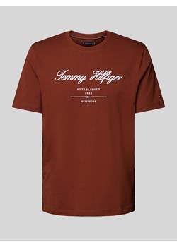 T-shirt z wyhaftowanym logo ze sklepu Peek&Cloppenburg  w kategorii T-shirty męskie - zdjęcie 176020004