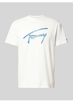 T-shirt z nadrukiem z logo ze sklepu Peek&Cloppenburg  w kategorii T-shirty męskie - zdjęcie 176025401