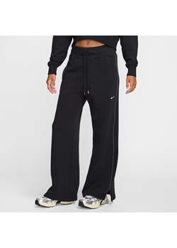 Damskie spodnie Nike Sportswear Phoenix Fleece - Czerń ze sklepu Nike poland w kategorii Spodnie damskie - zdjęcie 176026831