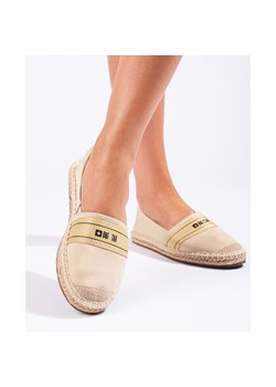 Beżowe damskie espadryle Big Star LL274895 beżowy ze sklepu ButyModne.pl w kategorii Espadryle damskie - zdjęcie 176033050