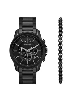 Armani Exchange zegarek męski kolor czarny AX7153SET ze sklepu ANSWEAR.com w kategorii Zegarki - zdjęcie 176036923