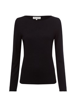Marc O'Polo Sweter damski z dzianiny z zawartością wełny dziewiczej Kobiety wełna ze strzyży czarny jednolity ze sklepu vangraaf w kategorii Swetry damskie - zdjęcie 176039502