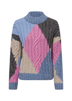 Marc O'Polo Denim Sweter damski z dzianiny z zawartością alpaki Kobiety Wełna niebieski wzorzysty ze sklepu vangraaf w kategorii Swetry damskie - zdjęcie 176039522