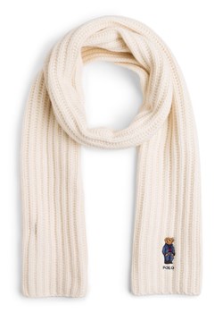 Polo Ralph Lauren Damski szalik z zawartością wełny - Bear Scarf Kobiety Wełna écru jednolity ze sklepu vangraaf w kategorii Szaliki i chusty damskie - zdjęcie 176039723