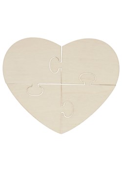 SUNNYSUE Drewniane puzzle (6 szt.) &quot;Heart&quot; - 3+ ze sklepu Limango Polska w kategorii Zabawki - zdjęcie 176046821