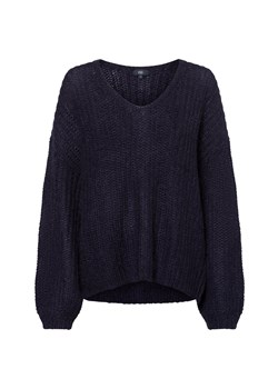 IPURI Damski sweter z dzianiny z zawartością wełny i moheru Kobiety granatowy jednolity ze sklepu vangraaf w kategorii Swetry damskie - zdjęcie 176049974