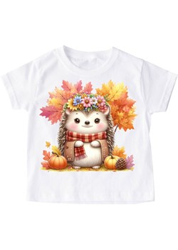 Koszulka z jeżem dla dziewczynki - wzór jeż65 ze sklepu Time For Fashion w kategorii Bluzki dziewczęce - zdjęcie 176050411