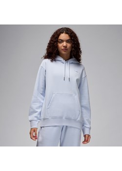 Damska bluza z kapturem z satynową podszewką Jordan Flight Fleece - Szary ze sklepu Nike poland w kategorii Bluzy damskie - zdjęcie 176053122