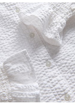 Reserved - Bawełniana koszula - złamana biel ze sklepu Reserved w kategorii Koszule dziewczęce - zdjęcie 176059004