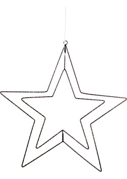 näve Lampa dekoracyjna LED w kolorze czarnym - Ø 38 cm ze sklepu Limango Polska w kategorii Dekoracje bożonarodzeniowe - zdjęcie 176060834