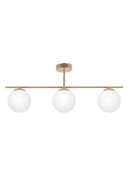 Złoto-biała potrójna lampa sufitowa glamour - A672 C5-C81 ze sklepu Edinos.pl w kategorii Lampy sufitowe - zdjęcie 176065800