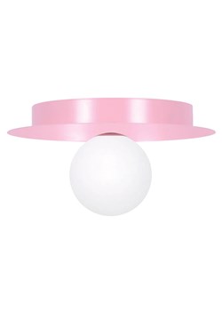 Różowa okrągła lampa sufitowa plafon - A678 G7-W95 ze sklepu Edinos.pl w kategorii Lampy sufitowe - zdjęcie 176065842