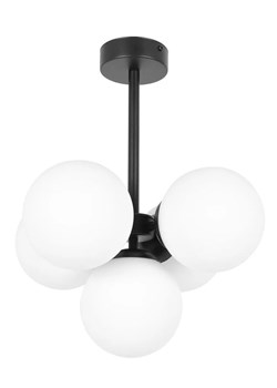 Biała nowoczesna lampa sufitowa z 5 kloszami - A688 G8-K47 ze sklepu Edinos.pl w kategorii Lampy sufitowe - zdjęcie 176066104
