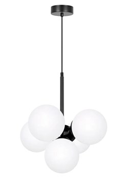 Biała lampa sufitowa z 5 szklanymi kloszami - A689 T4-D83 ze sklepu Edinos.pl w kategorii Lampy sufitowe - zdjęcie 176066113