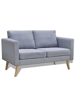 Sofa dwuosobowa Imex 2S - jasnoszara ze sklepu Edinos.pl w kategorii Sofy i kanapy - zdjęcie 176066294