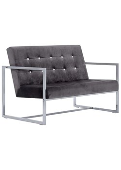 Zgrabna 2-osobowa sofa Aparro - szara ze sklepu Edinos.pl w kategorii Sofy i kanapy - zdjęcie 176066354
