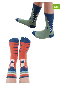 Denokids Skarpety (2 pary) "Animals" ze wzorem - id: 16061846 - marki Denokids - 176067360 Denokids Skarpety (2 pary) "Animals" ze wzorem ze sklepu Limango Polska w kategorii Skarpetki dziecięce - zdjęcie 176067360