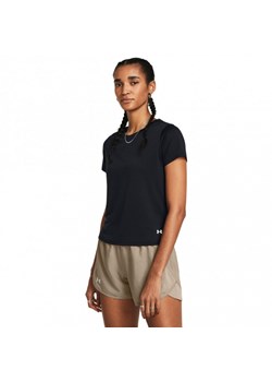 Damska koszulka do biegania Under Armour UA Launch Shortsleeve - czarna ze sklepu Sportstylestory.com w kategorii Bluzki damskie - zdjęcie 176072170
