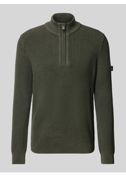 Sweter z dzianiny z kołnierzem ze sklepu Peek&Cloppenburg  w kategorii Swetry męskie - zdjęcie 176076380