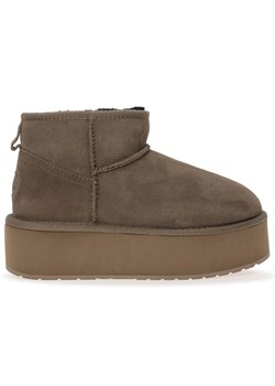 Buty Emu Australia Stinger Micro Flatform W13082CORI - brązowe ze sklepu streetstyle24.pl w kategorii Śniegowce damskie - zdjęcie 176079713