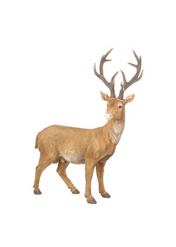 Figurka Deer 50x20x54 cm brown ze sklepu dekoria.pl w kategorii Dekoracje bożonarodzeniowe - zdjęcie 176080783