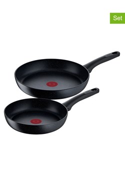 Tefal Patelnie (2 szt.) &quot;Black stone&quot; w kolorze czarnym ze sklepu Limango Polska w kategorii Garnki - zdjęcie 176083612