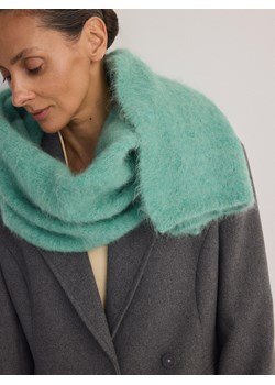 Reserved - Gładki szalik z alpaki - miętowy ze sklepu Reserved w kategorii Szaliki i chusty damskie - zdjęcie 176084501