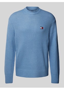 Sweter z dzianiny z naszywką z logo ze sklepu Peek&Cloppenburg  w kategorii Swetry męskie - zdjęcie 176085891