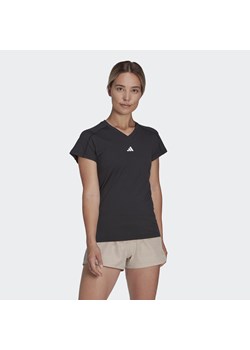 Koszulka AEROREADY Train Essentials Minimal Branding V-Neck ze sklepu Decathlon w kategorii Bluzki damskie - zdjęcie 176090990