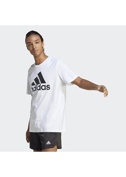 Koszulka męska adidas Essentials Single Jersey Big Logo Tee ze sklepu Decathlon w kategorii Stroje piłkarskie - zdjęcie 176093923