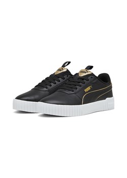 Damskie sneakersy Carina 2.0 Pop Up Metallics PUMA Black Gold White ze sklepu Decathlon w kategorii Buty damskie - zdjęcie 176100841