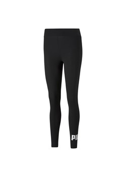 Damskie legginsy z logo Essentials PUMA Black ze sklepu Decathlon w kategorii Spodnie damskie - zdjęcie 176112764