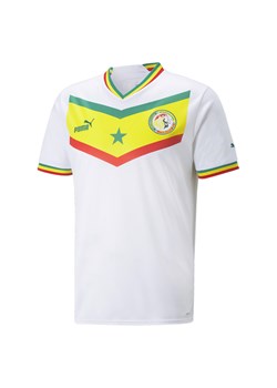 Męska replika koszulki domowej Senegalu 22/23 PUMA White Pepper Green ze sklepu Decathlon w kategorii Stroje piłkarskie - zdjęcie 176112834