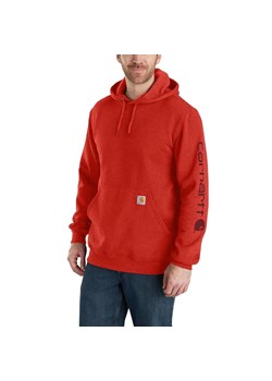 Bluza sportowa męska z kapturem Carhartt Midweight Sleeve Logo Hooded ze sklepu Decathlon w kategorii Bluzy męskie - zdjęcie 176118020