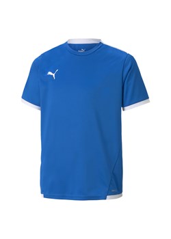 Młodzieżowa koszulka piłkarska teamLIGA PUMA Electric Blue Lemonade White ze sklepu Decathlon w kategorii T-shirty chłopięce - zdjęcie 176119322