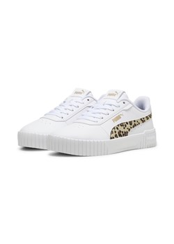 Młodzieżowe sneakersy Carina 2.0 Animal Update PUMA White Putty Gold Beige ze sklepu Decathlon w kategorii Buty dziecięce - zdjęcie 176135272