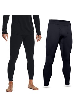 Legginsy termoaktywne męskie UNDER ARMOUR szybkoschnące termiczne ze sklepu Decathlon w kategorii Spodnie męskie - zdjęcie 176137430