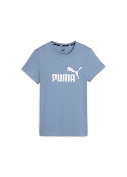 Damska koszulka z logo Essentials PUMA Zen Blue ze sklepu Decathlon w kategorii Bluzki damskie - zdjęcie 176137550