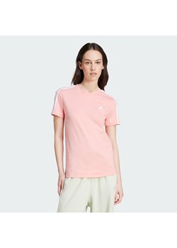 Essentials Slim 3-Stripes Tee ze sklepu Decathlon w kategorii Bluzki damskie - zdjęcie 176143954