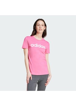 T-shirt damski z logo adidas Essentials ze sklepu Decathlon w kategorii Bluzki damskie - zdjęcie 176143992