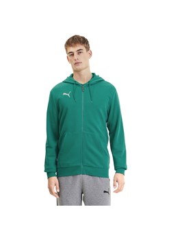 Bluza męska Puma teamGOAL 23 Casuals Hooded Jacket zielona ze sklepu Decathlon w kategorii Bluzy męskie - zdjęcie 176162143