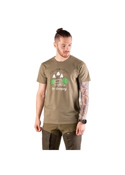 T-shirt myśliwski męski Tagart FNT Camp Beige z nadrukiem ze sklepu Decathlon w kategorii T-shirty męskie - zdjęcie 176163282