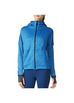 Bluza damska Adidas Zne Heat Hoody niebieska ze sklepu Decathlon w kategorii Bluzy damskie - zdjęcie 176174870