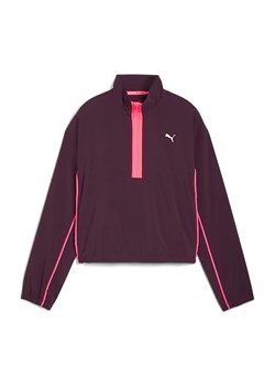 Kurtka do biegania damska PUMA Run For Her Fashion Woven 1/2 ZIP ze sklepu Decathlon w kategorii Kurtki damskie - zdjęcie 176175712