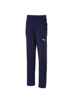 Spodnie dla chłopca Puma Liga Casuals Pants granatowe 655635 06 ze sklepu Decathlon w kategorii Spodnie chłopięce - zdjęcie 176184061