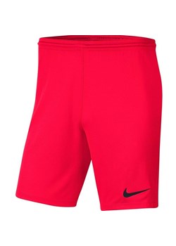 Spodenki dla dzieci Nike Dry Park III NB K jasnoczerwone BV6865 635 ze sklepu Decathlon w kategorii Spodenki męskie - zdjęcie 176184080