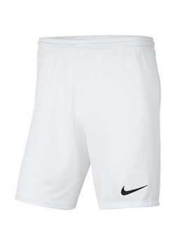 Spodenki dla dzieci Nike Dry Park III NB K białe BV6865 100 ze sklepu Decathlon w kategorii Spodenki męskie - zdjęcie 176184081