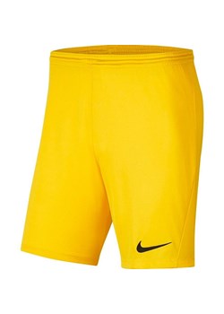 Spodenki dla dzieci Nike Dry Park III NB K żółte BV6865 719 ze sklepu Decathlon w kategorii Spodenki męskie - zdjęcie 176184082