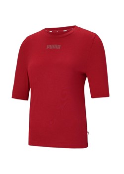 Koszulka damska Puma Modern Basics Tee czerwona ze sklepu Decathlon w kategorii Bluzki damskie - zdjęcie 176196680